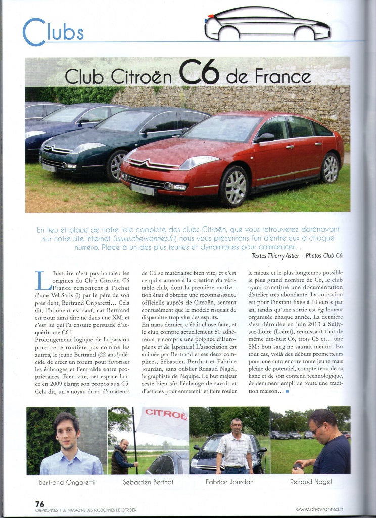 DS ou C6 ?, www.ClubC6.com, Club Citroën C6 France